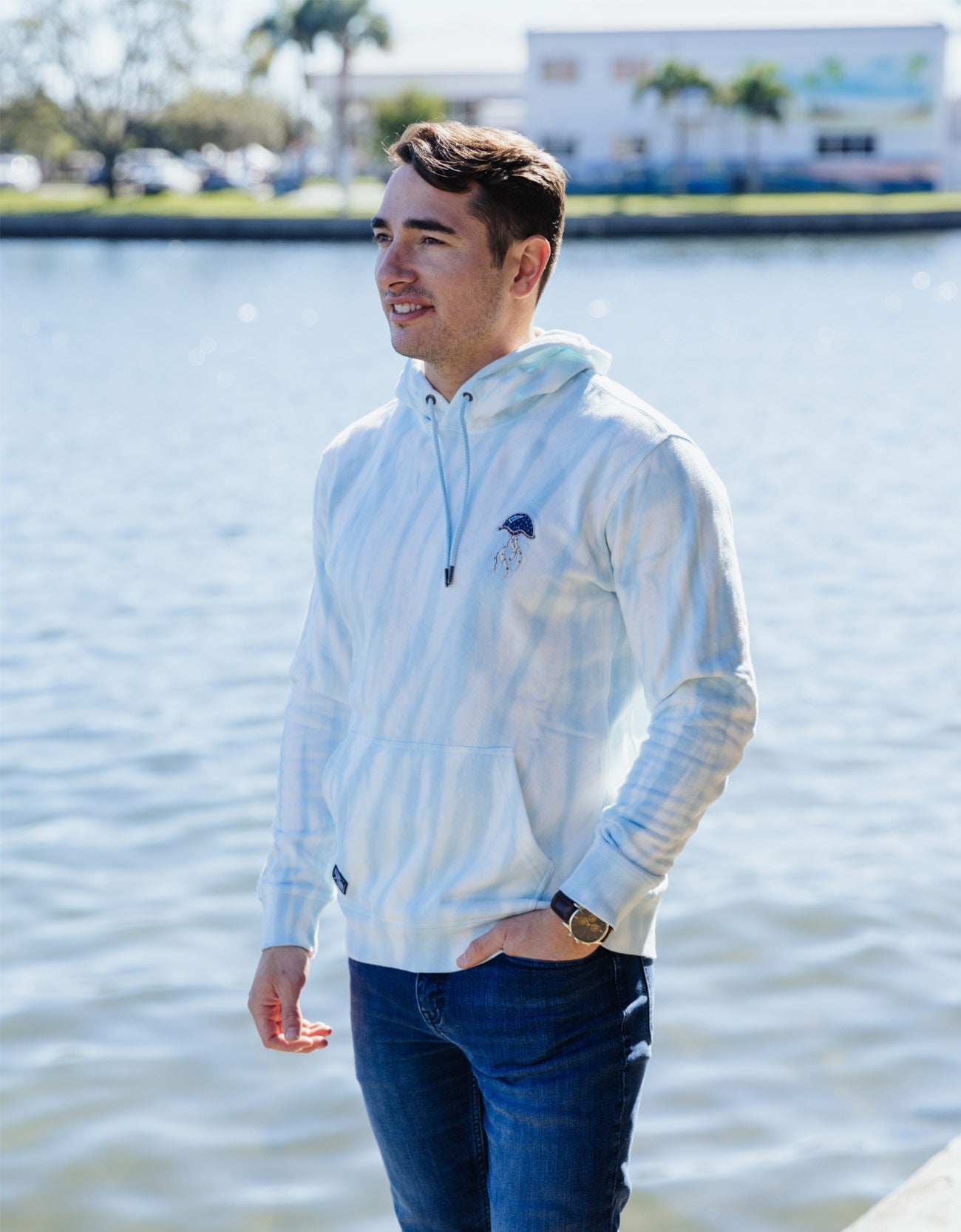 JELLYFISH ORGANIC COTTON HOODIE - TIE DYE